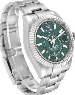 Sky-Dweller Grön/Stål Ø42 mm