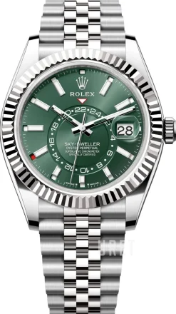 Sky-Dweller Grön/Stål Ø42 mm