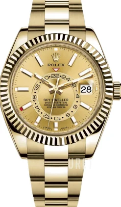 Sky-Dweller Guld/18 karat gult guld Ø42 mm