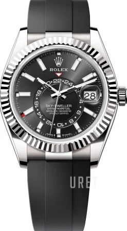 Sky-Dweller Svart/Gummi Ø42 mm