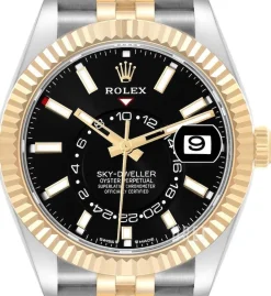 Sky-Dweller Svart/Stål Ø42 mm