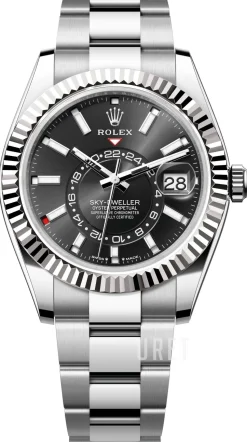 Sky-Dweller Svart/Stål Ø42 mm