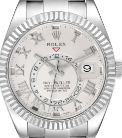 Sky-Dweller Vit/18 karat vitt guld Ø42 mm