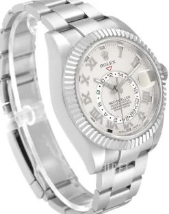 Sky-Dweller Vit/18 karat vitt guld Ø42 mm