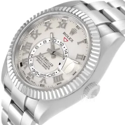 Sky-Dweller Vit/18 karat vitt guld Ø42 mm