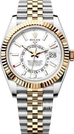 Sky-Dweller Vit/Stål Ø42 mm