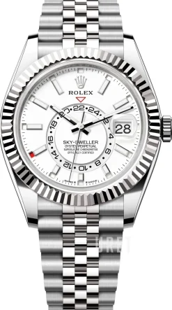 Sky-Dweller Vit/Stål Ø42 mm