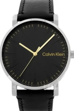 Slate Svart/Läder Ø43 mm