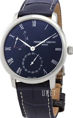 Slimline Blå/Läder Ø40 mm