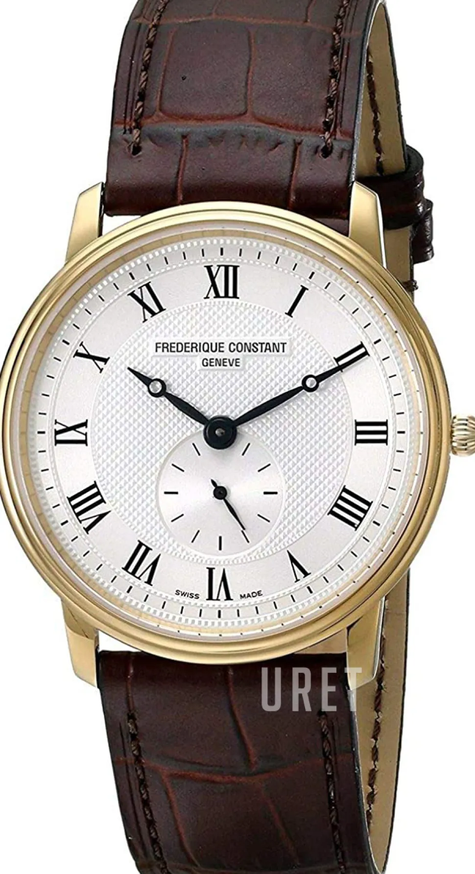 Slimline Guldtonad/Läder Ø37 mm