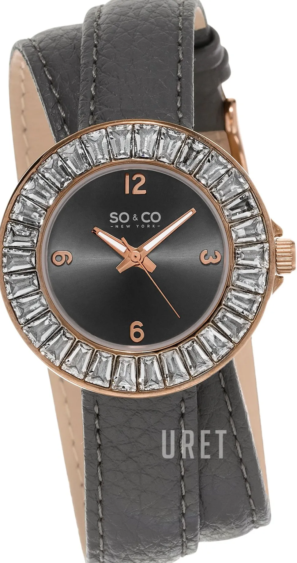 SoHo Grå/Läder Ø34 mm