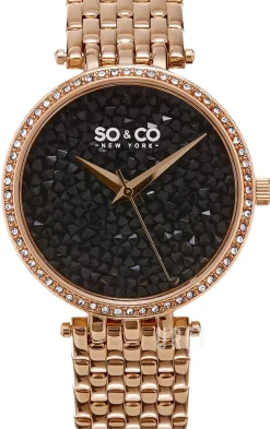SoHo Kristallinfattad/Roséguldstonat stål Ø38 mm