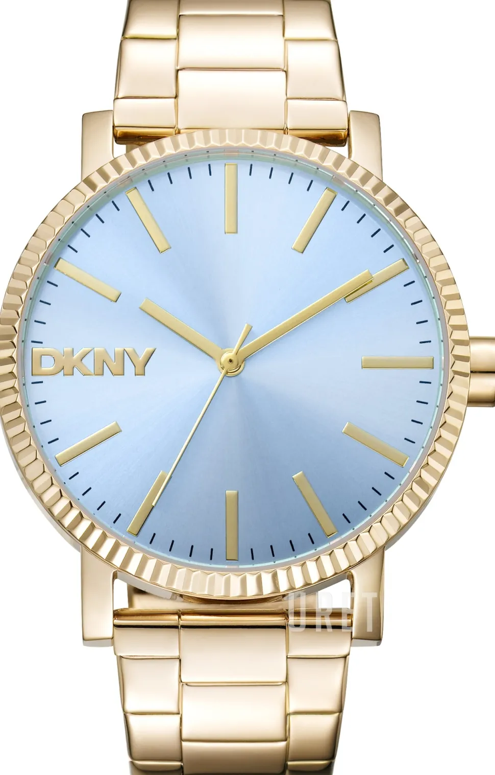 Soho Maxi Blå/Guldtonat stål Ø40 mm