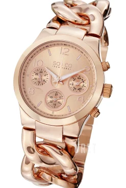 SoHo Roséguldstonad/Roséguldstonat stål Ø38 mm