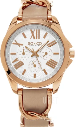 SoHo Silverfärgad/Roséguldstonat stål Ø40 mm