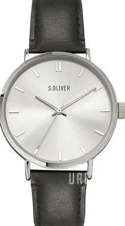 S.Oliver Classic Silverfärgad/Läder Ø43 mm