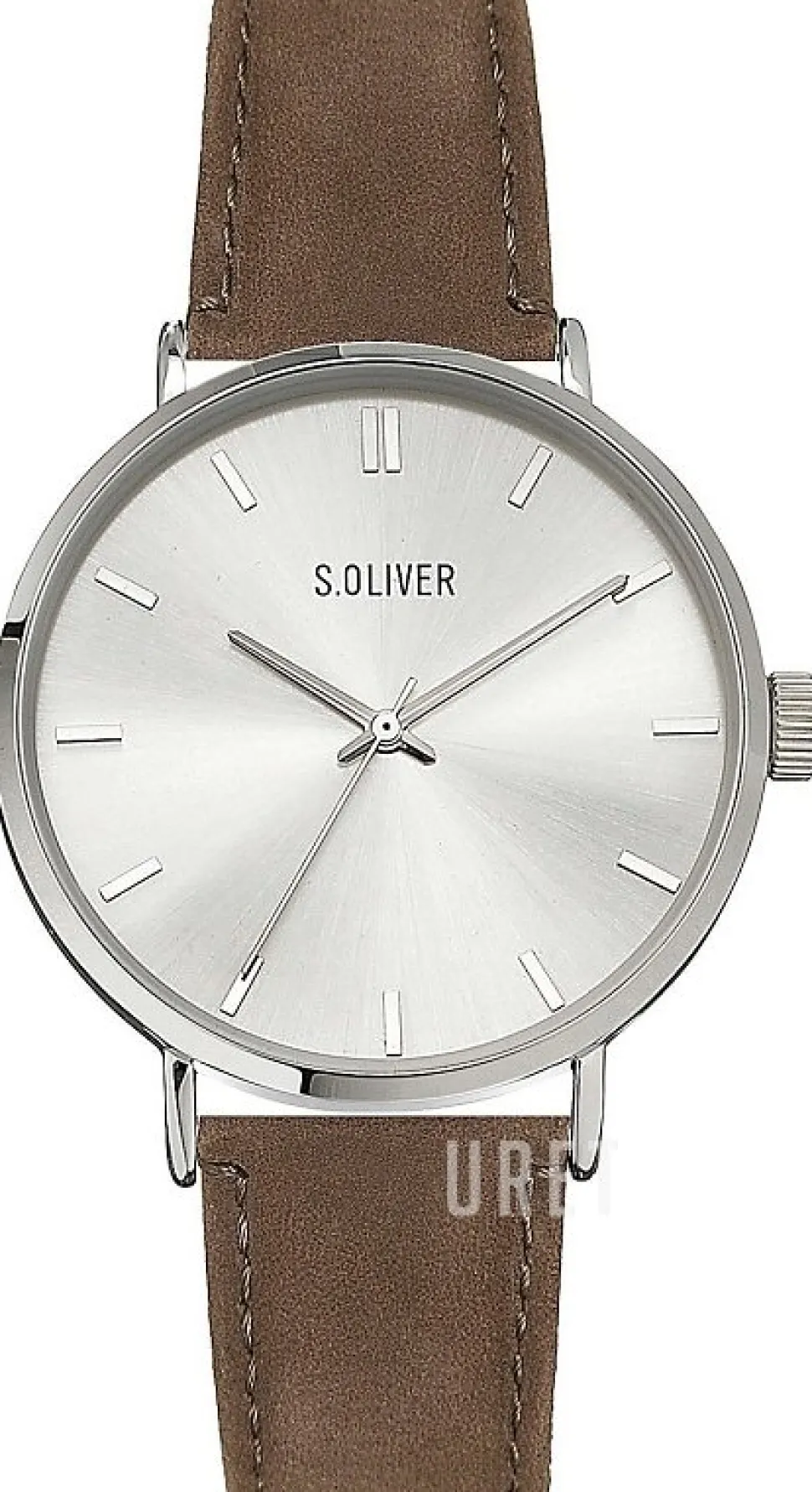 S.Oliver Classic Silverfärgad/Läder Ø43 mm