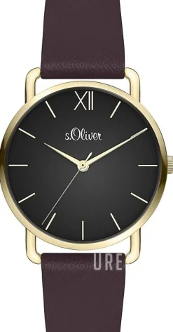 S.Oliver Classic Svart/Läder Ø32 mm