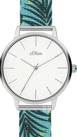 S.Oliver Classic Vit/Stål Ø36 mm