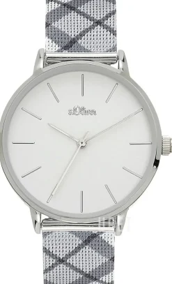 S.Oliver Classic Vit/Stål Ø37 mm