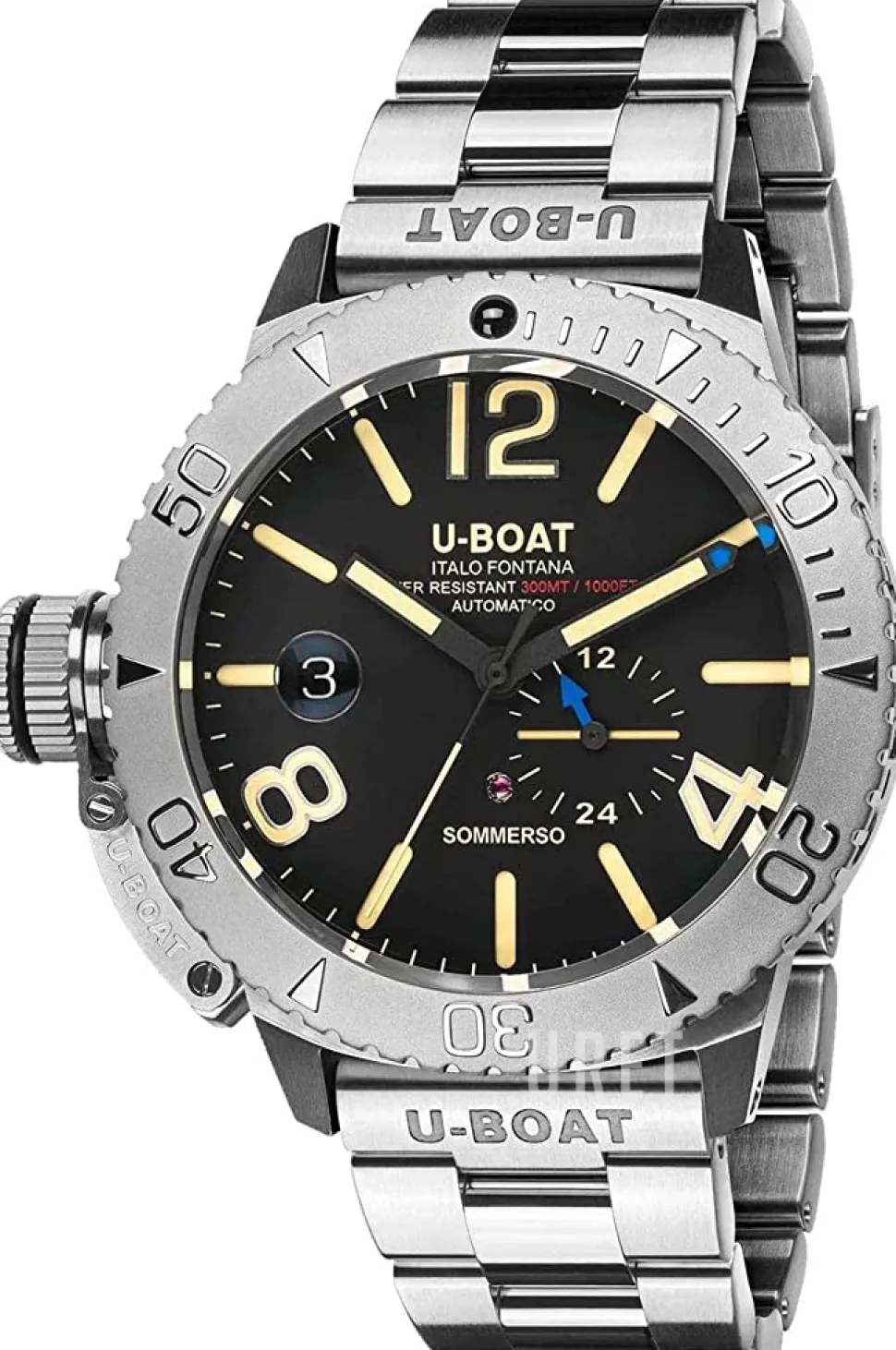 Sommerso Svart/Stål Ø46 mm