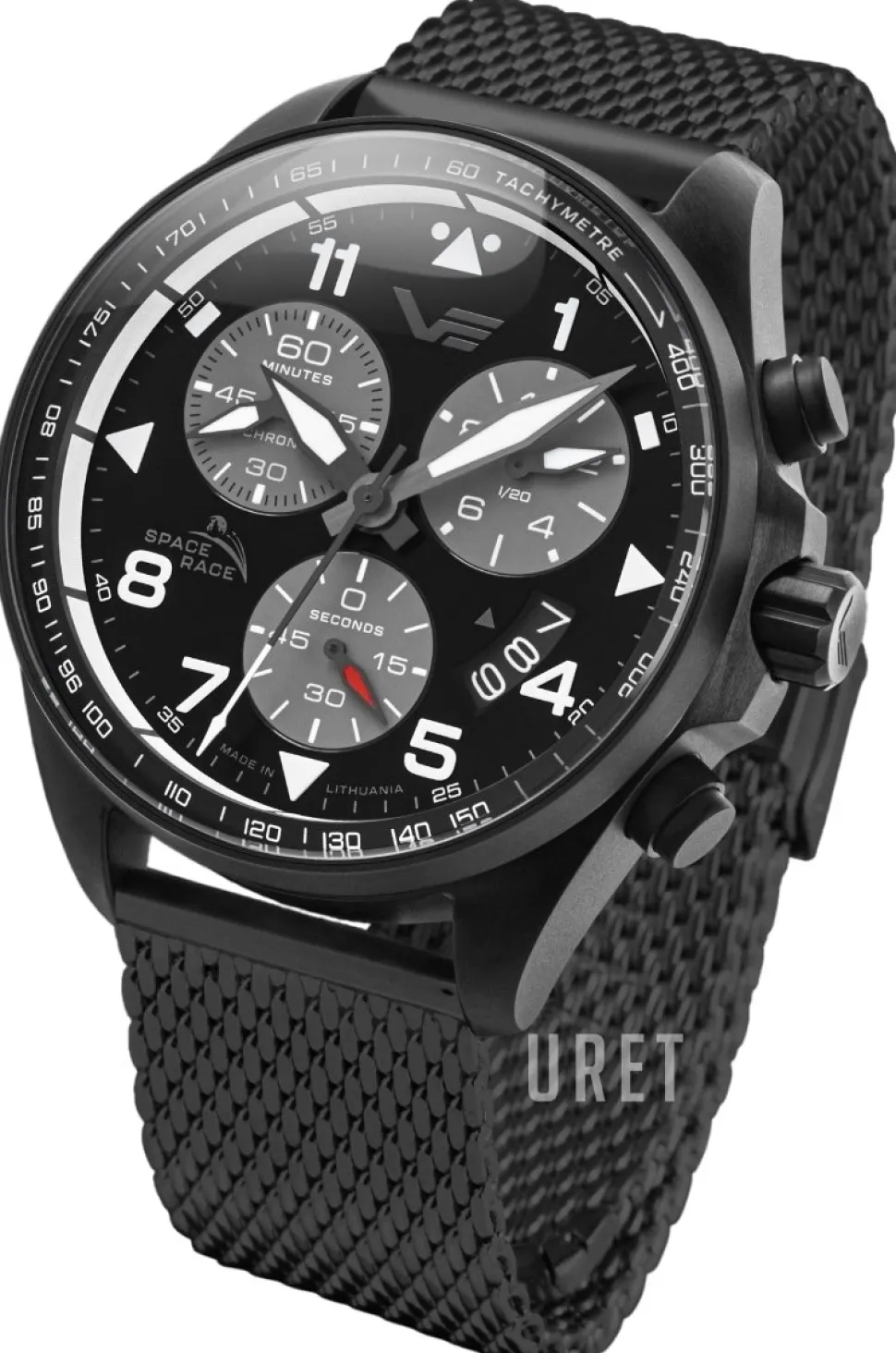 Space Race Svart/Stål Ø46 mm