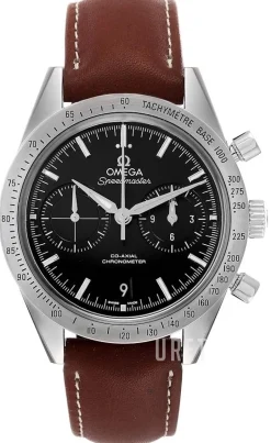 Speedmaster 57 Co-Axial Chronograph 41.5mm Svart/Läder Ø41.5 mm