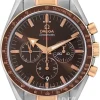 Speedmaster Broad Arrow Brun/18 karat roséguld Ø42 mm