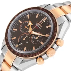 Speedmaster Broad Arrow Brun/18 karat roséguld Ø42 mm