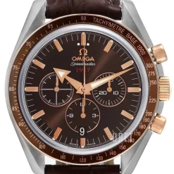 Speedmaster Broad Arrow Brun/Läder Ø42 mm