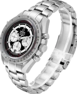 Speedmaster Broad Arrow Rattrapante Svart/Stål Ø44 mm