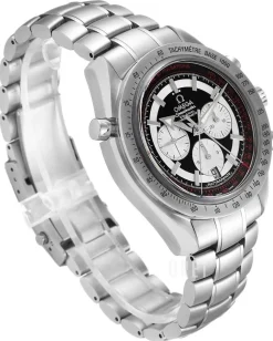 Speedmaster Broad Arrow Rattrapante Svart/Stål Ø44 mm