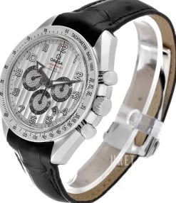 Speedmaster Broad Arrow Silverfärgad/Läder Ø44.25 mm