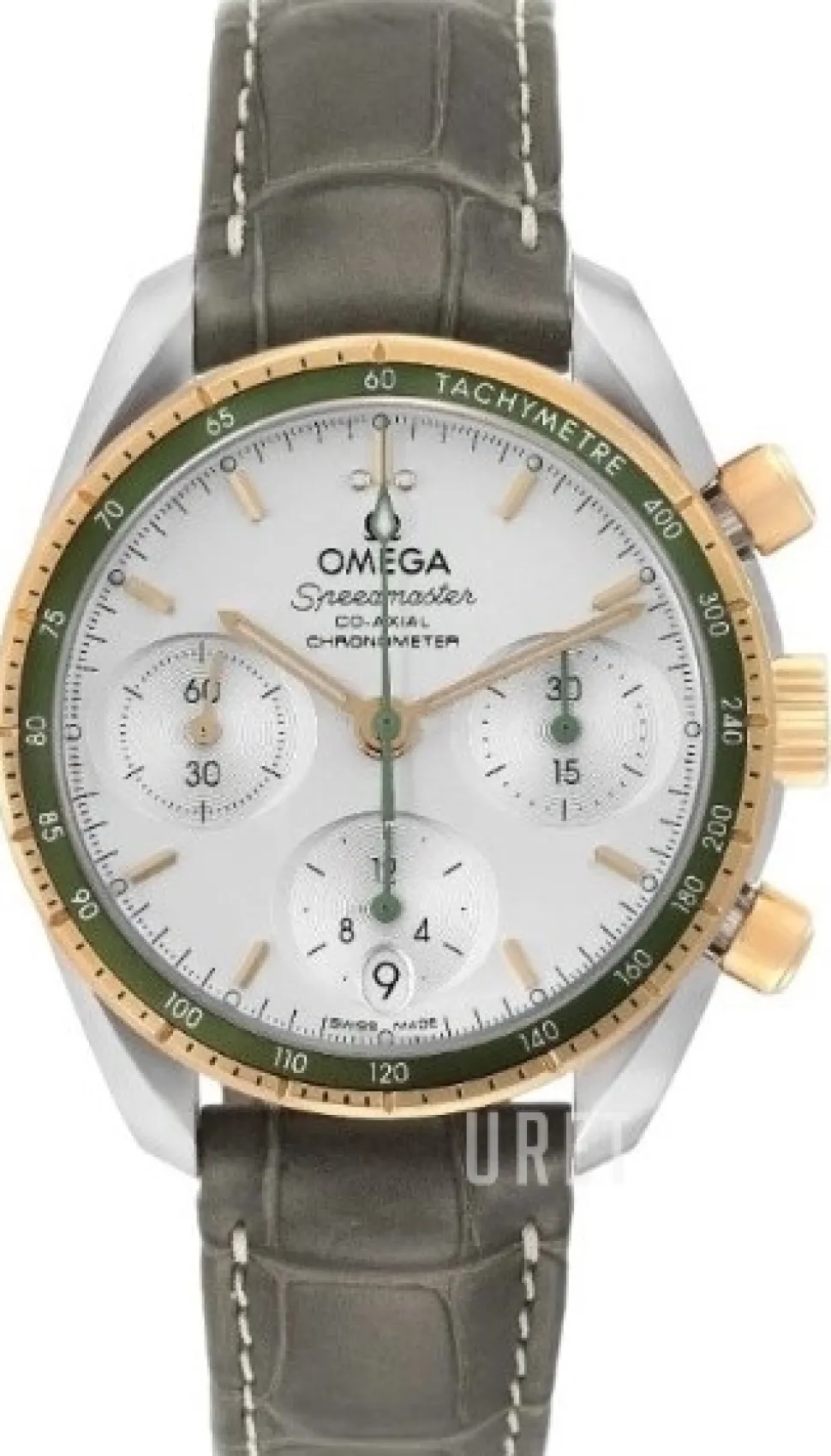 Speedmaster Chronograph 38 Mm Silverfärgad/Läder Ø38 mm