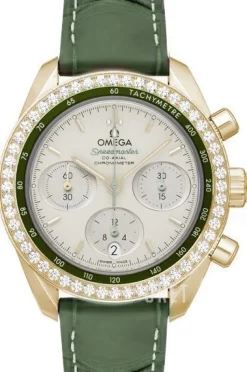 Speedmaster Chronograph 38 Mm Silverfärgad/Läder Ø38 mm