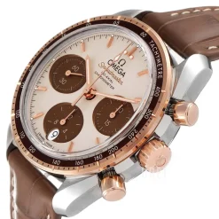 Speedmaster Chronograph 38Mm Antikvit/Läder Ø38 mm