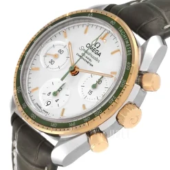 Speedmaster Chronograph 38Mm Silverfärgad/Läder Ø38 mm