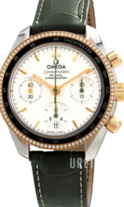 Speedmaster Chronograph 38Mm Silverfärgad/Läder Ø38 mm