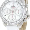Speedmaster Chronograph 38Mm Vit/Läder Ø38 mm