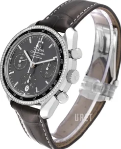Speedmaster Chronograph 38Mm Grå/Läder Ø38 mm