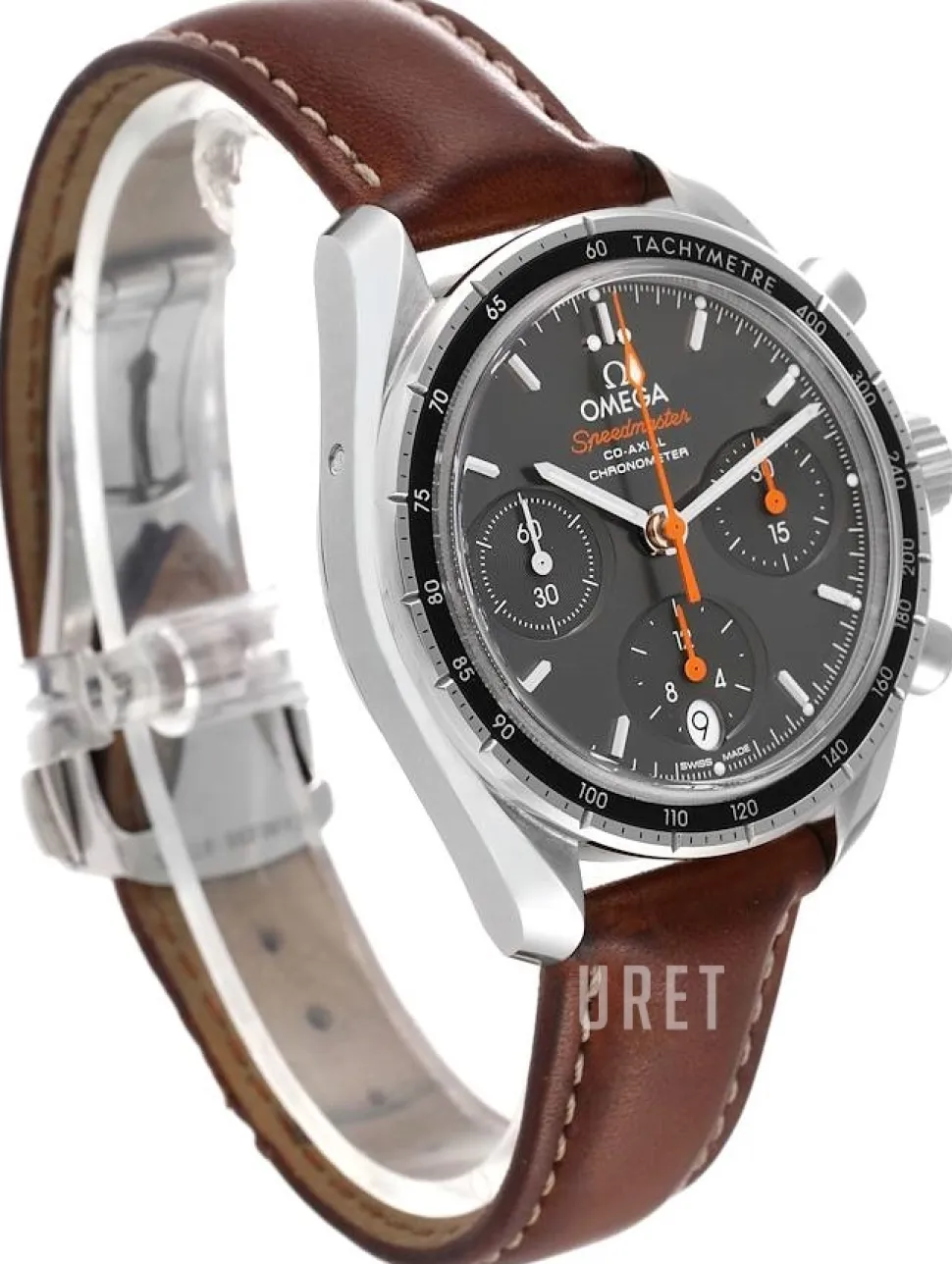 Speedmaster Chronograph 38Mm Grå/Läder Ø38 mm