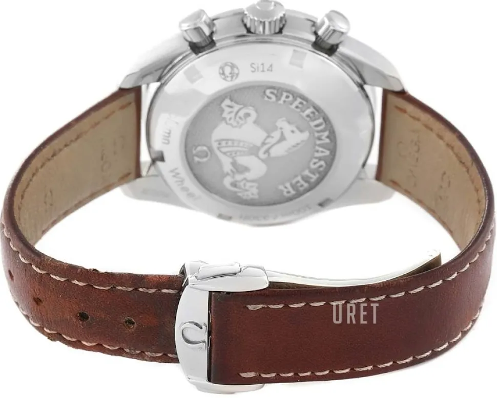 Speedmaster Chronograph 38Mm Grå/Läder Ø38 mm