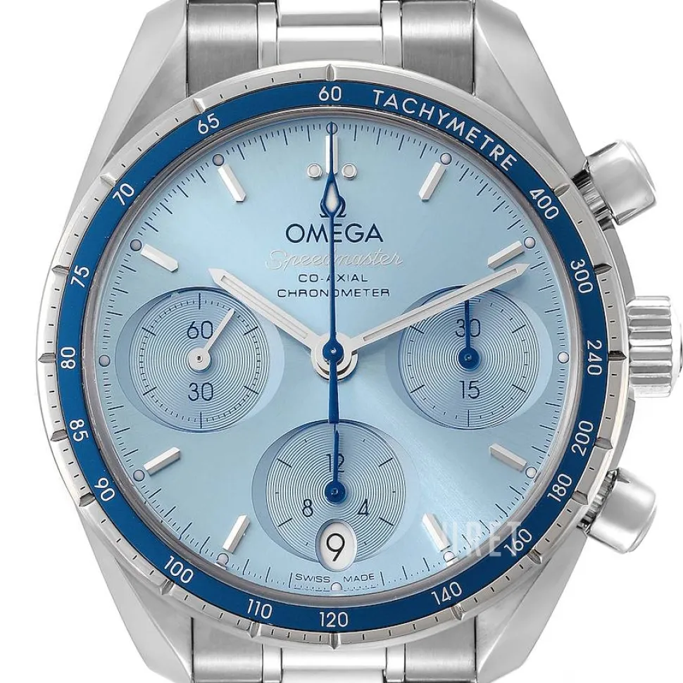 Speedmaster Chronograph 38Mm Blå/Stål Ø38 mm