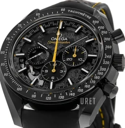 Speedmaster Dark Side of The Moon Apollo 8 Svart/Gummi Ø44.25 mm