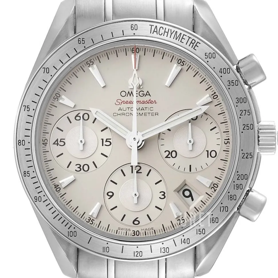 Speedmaster Date Silverfärgad/Stål Ø40 mm