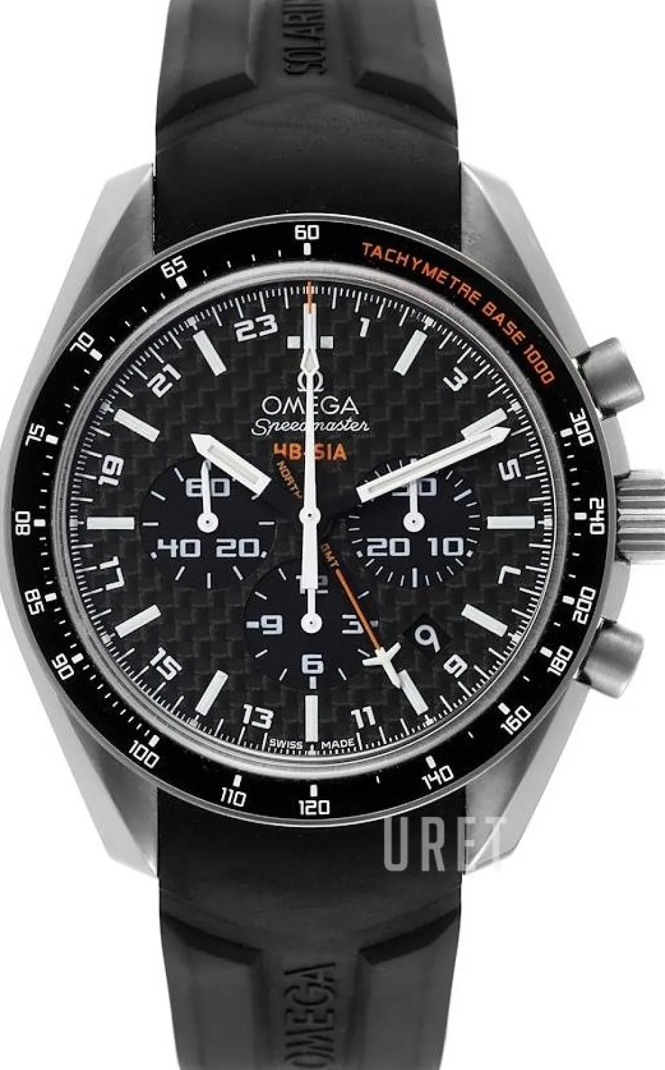 Speedmaster Hb-Sia Co-Axial GMT Chronograph Svart/Titan Ø44.25 mm