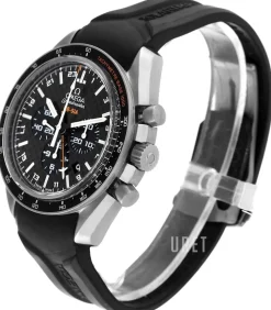 Speedmaster Hb-Sia Co-Axial GMT Chronograph Svart/Titan Ø44.25 mm