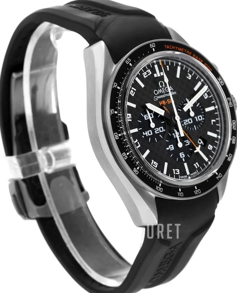 Speedmaster Hb-Sia Co-Axial GMT Chronograph Svart/Titan Ø44.25 mm