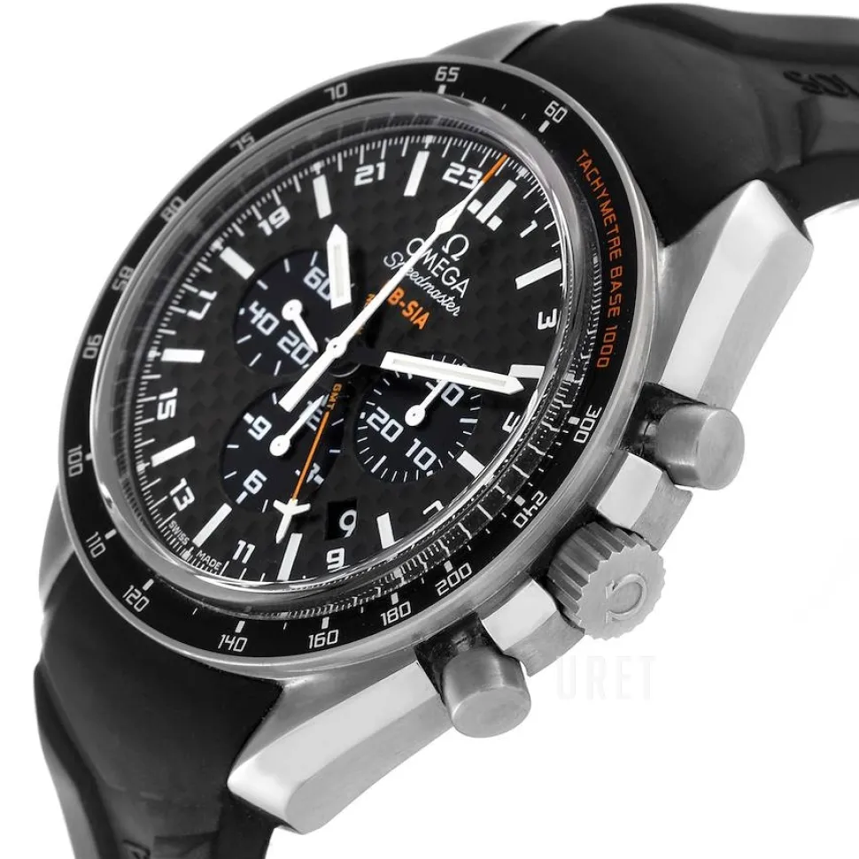 Speedmaster Hb-Sia Co-Axial GMT Chronograph Svart/Titan Ø44.25 mm