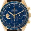 Speedmaster Moonwatch Blå/Läder Ø42 mm